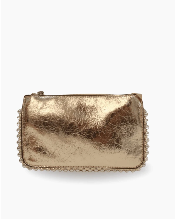 CARTERA PERLAS TECNOPIEL ORO
