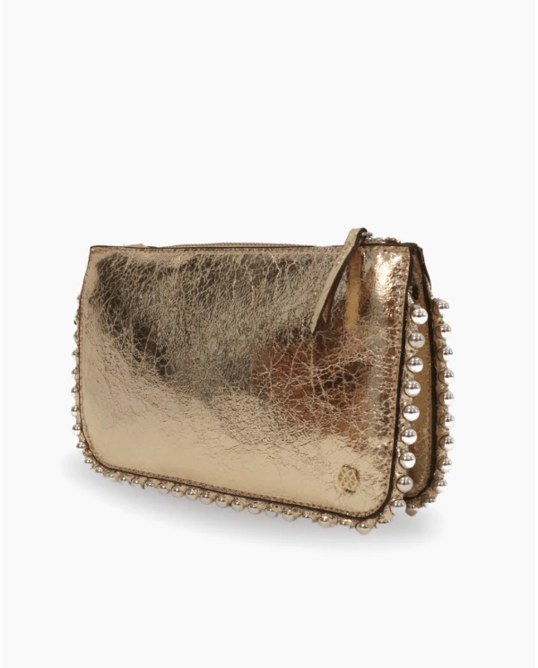 CARTERA PERLAS TECNOPIEL ORO