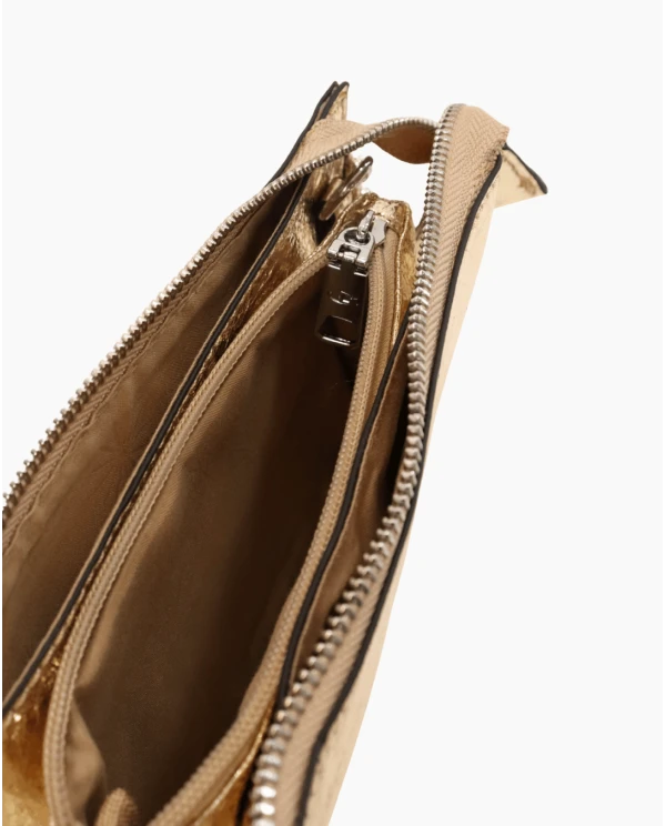 CARTERA PERLAS TECNOPIEL ORO