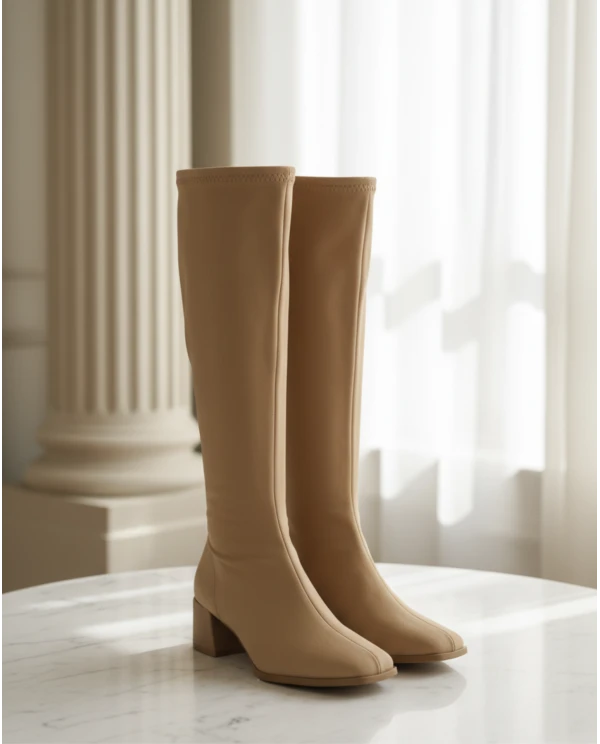 BOTA STRECH ULTRASUEDE BEIG