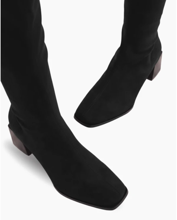 BOTA STRECH ULTRASUEDE NEGRO