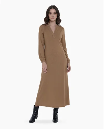 MAXI VESTIDO DORADO DE...