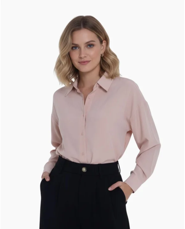 CAMISA BÁSICA COLOR NUDE