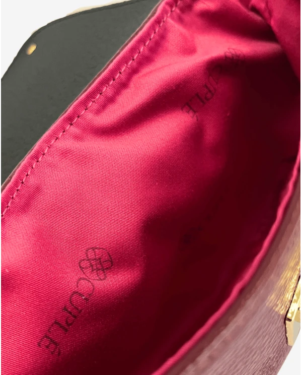 BANDOLERA PIEL BURDEOS