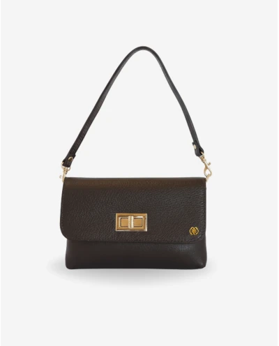 BANDOLERA PIEL MARRON