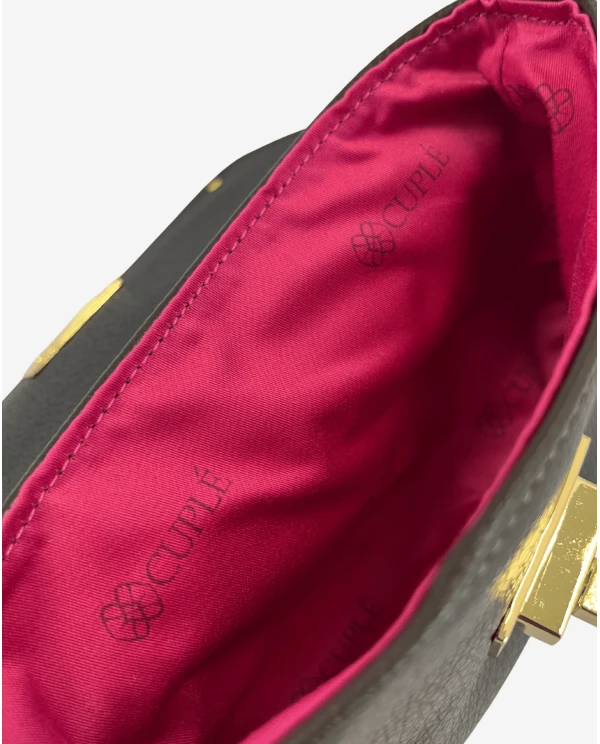 BANDOLERA PIEL MARRON