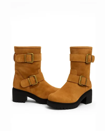 BOTIN HEBILLAS SERRAJE CUERO 2