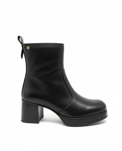 BOTIN PLATAFORMA NAPA NEGRO