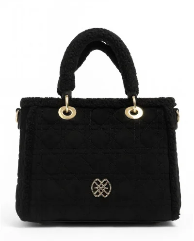 BOLSO PQ ULTRASUEDE NEGRO...