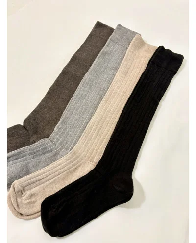 CALCETINES ALTOS BEIGE 2