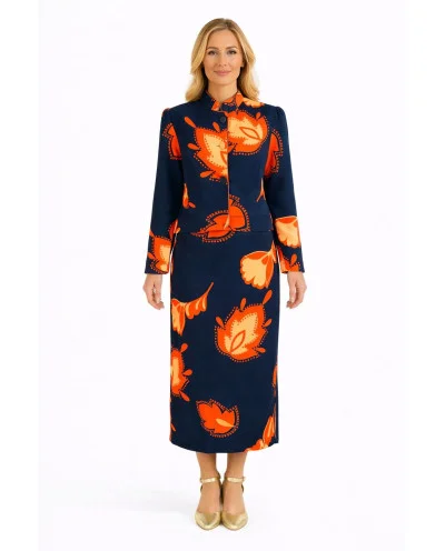 FALDA LAPIZ MARINO FLORES...