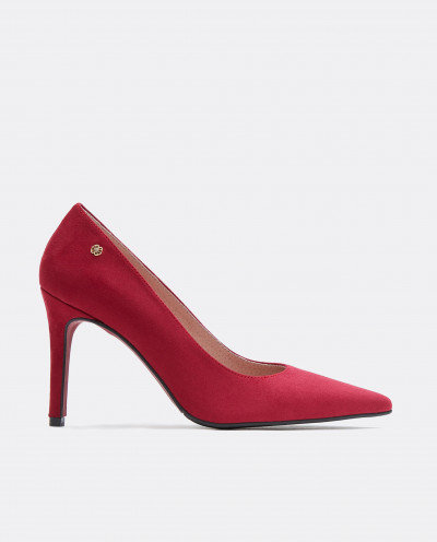 FUCHSIA ULTRASUEDE STILETTO