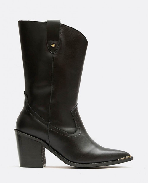 COW IS NAPA BLACK BOOT Sizes 36 Colors Black
