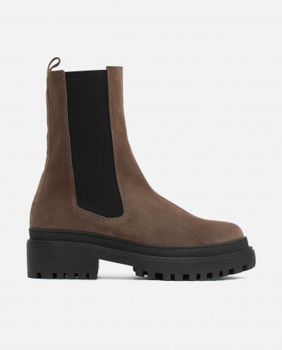 GRAY SUEDE CHELSEA BOOT