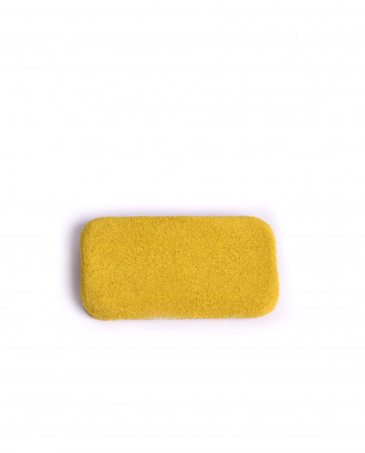 YELLOW SUEDE SHOE ORNAMENT