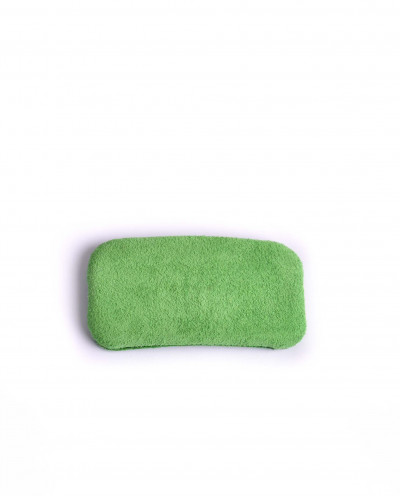GREEN SUEDE SHOE ORNAMENT