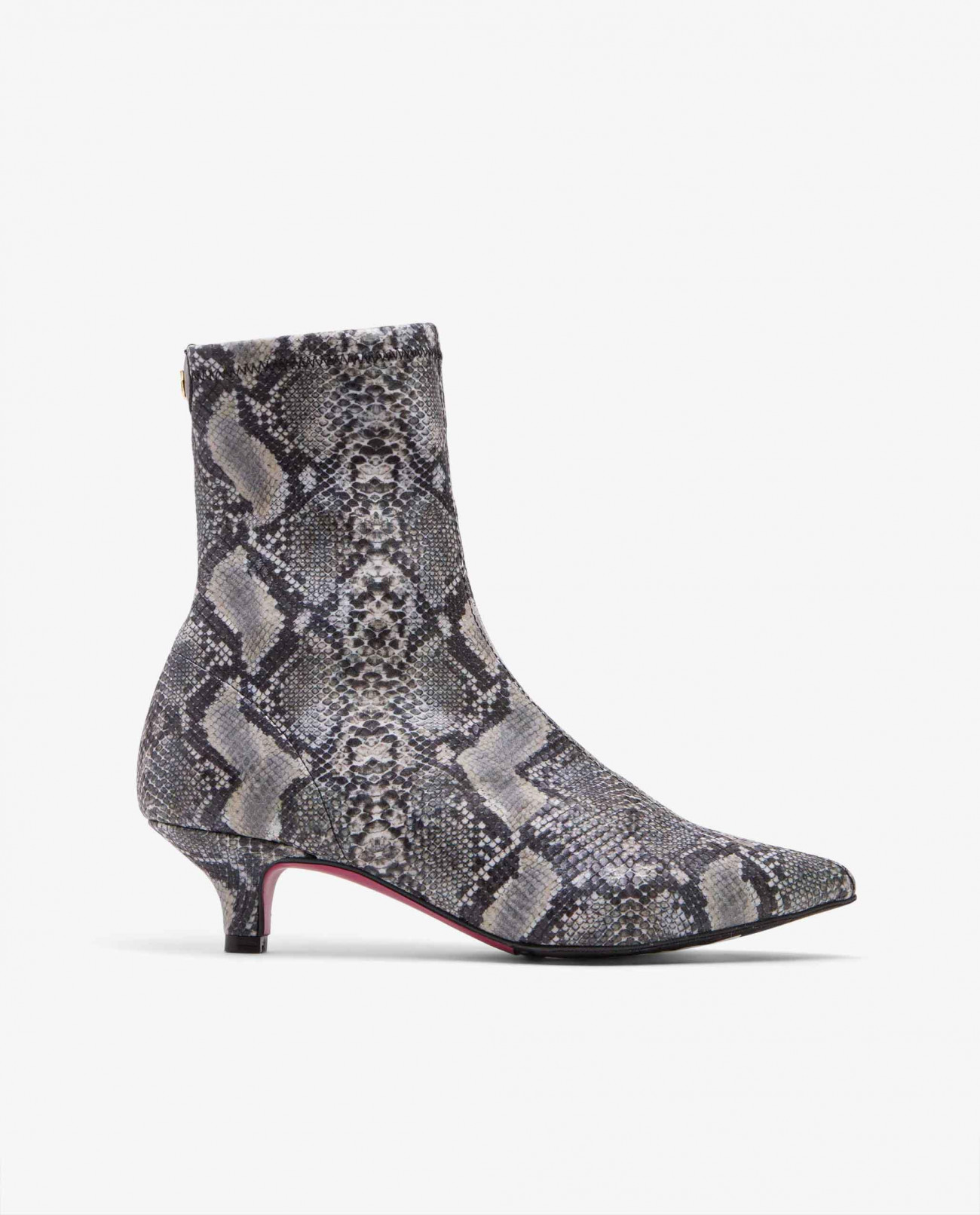 LOW HEEL LYCRA ANKLE BOOT GRAY SNAKE Sizes 37 Colors grey