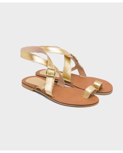 LAS NEGRAS NAPA GOLD SANDAL