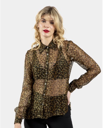 CAMISA LUREX LEOPARDO