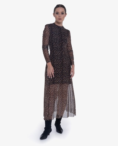 VESTIDO MIDI TUL LEOPARDO...